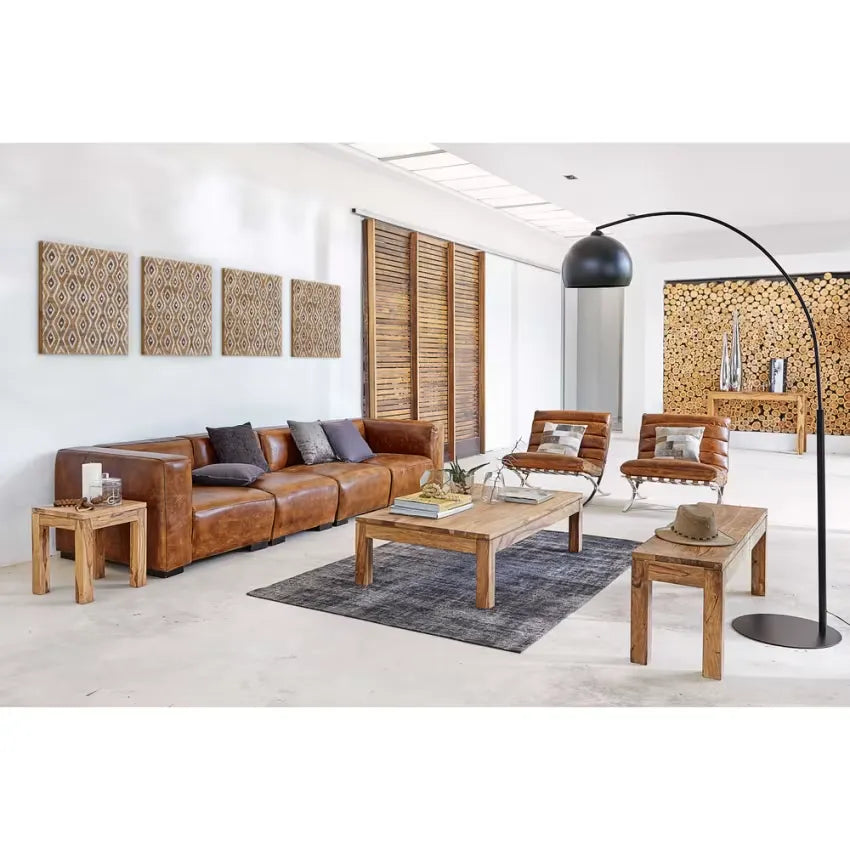 Banc Japandi Sheesham Massif – Stockholm