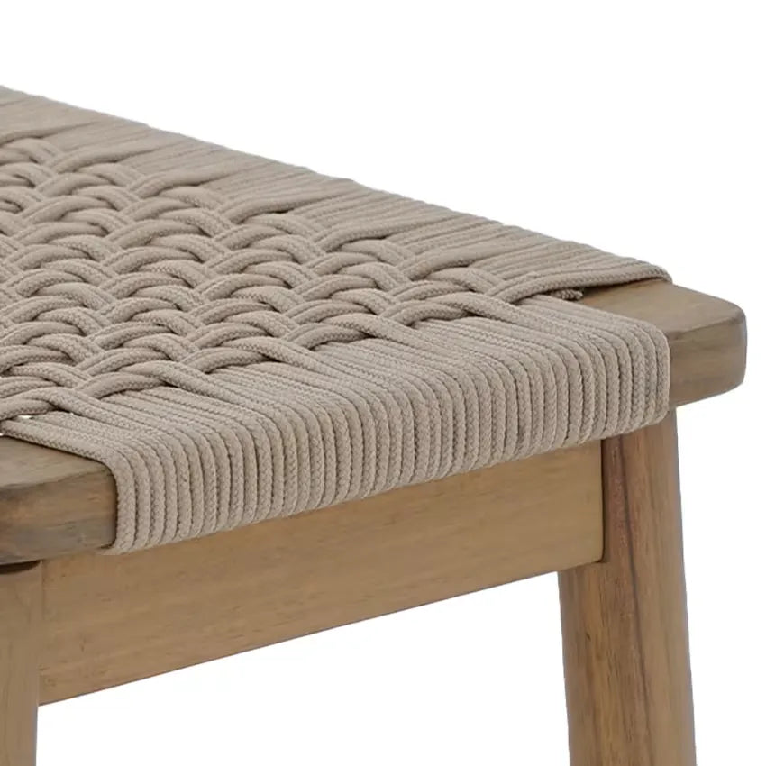 Banc Japandi Acacia & Corde Beige – Tavao