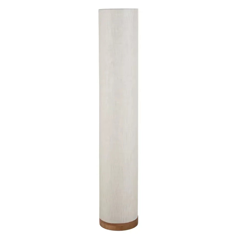 Lampadaire Japandi Bois de Manguier & Lin Beige H140 – Saliah