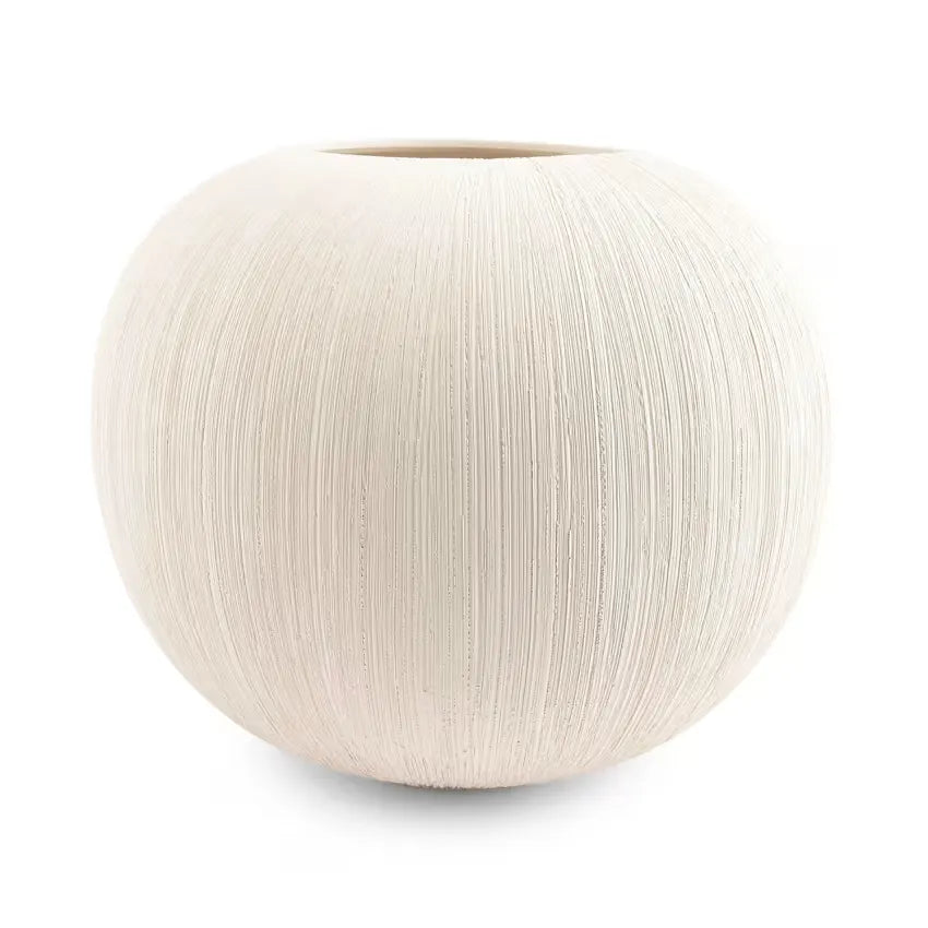 Vase Japandi Grès Beige 28×23 – Vico