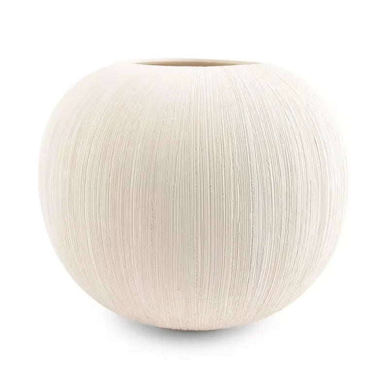 Vase Japandi Grès Beige 28×23 – Vico