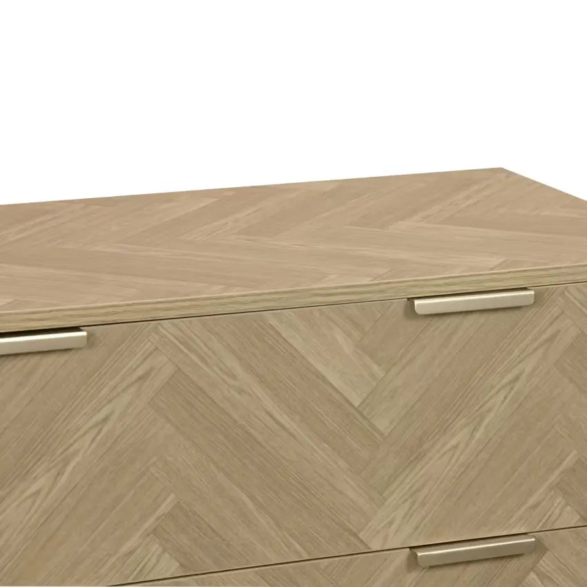 Commode Japandi 4 Tiroirs Chevron – Budapest