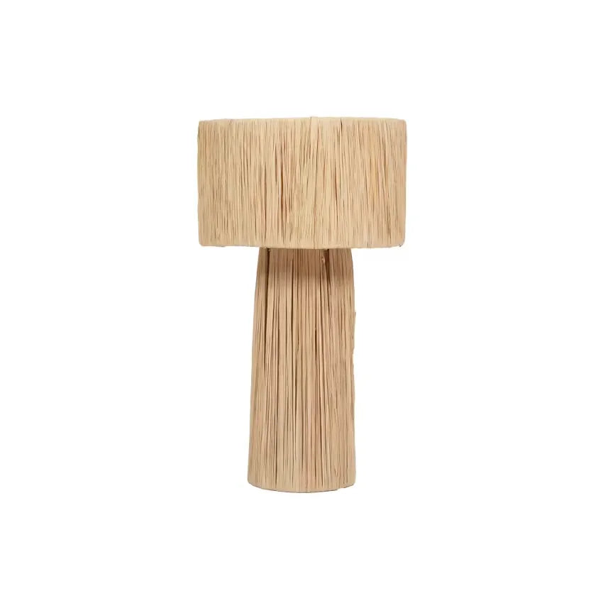 Lampe Japandi Raphia Naturel Beige – Rosy Raphia