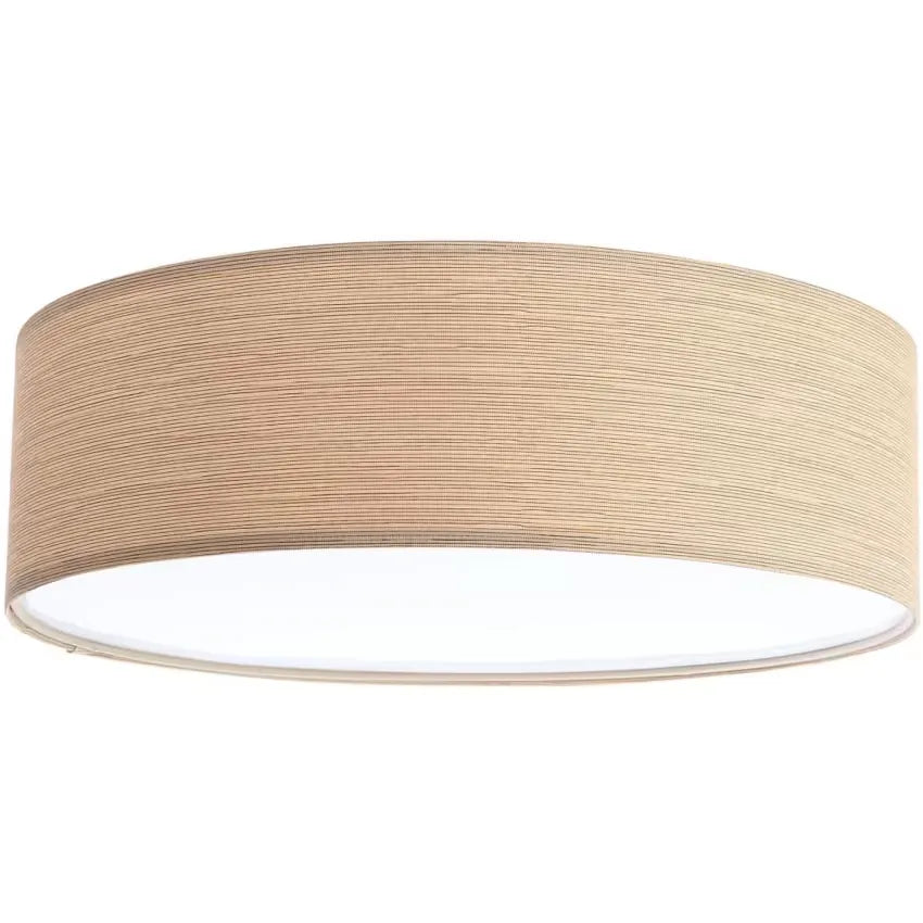 Plafonnier Japandi Tissu & Bois Clair – Natural