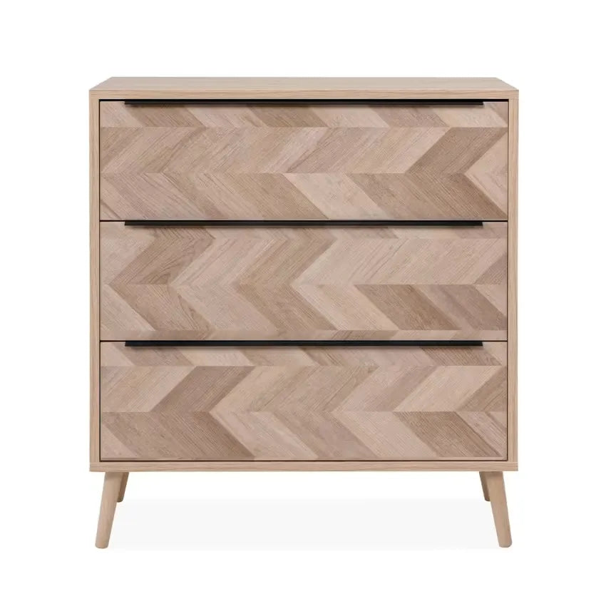 Commode Japandi Bois Chevron 80 cm – Torun