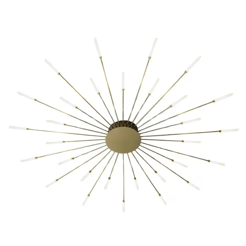 Plafonnier Japandi Métal Aluminium & Acrylique Doré – Isco