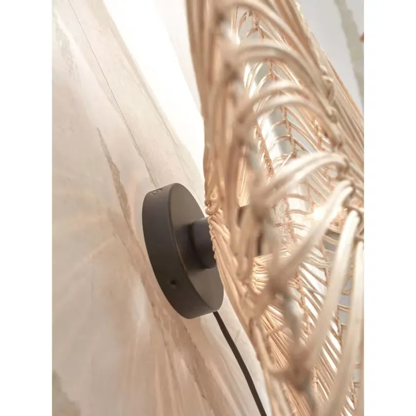 Suspension Japandi Rotin Blanc Ø 55 – Zanzibar