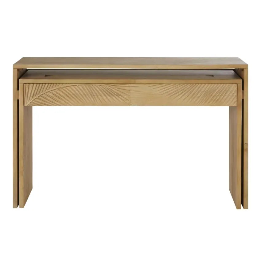 Bureau Japandi Console 2 tiroirs Manguier – Tanzania