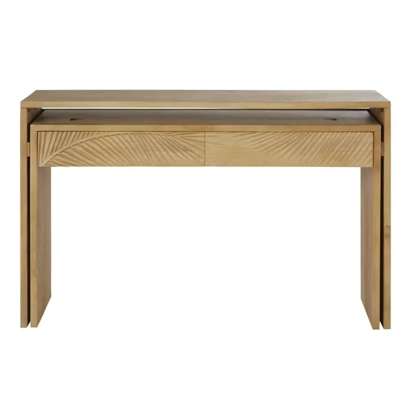 Bureau Japandi Console 2 tiroirs Manguier – Tanzania