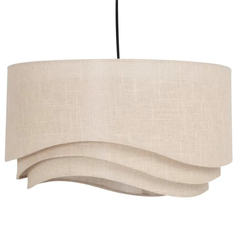 Suspension Japandi Tissu Beige – Wavea