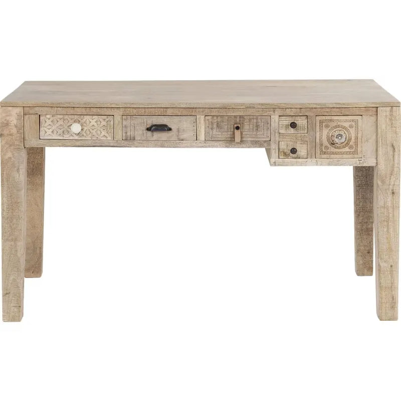 Bureau Japandi 6 tiroirs Manguier Massif – Puro