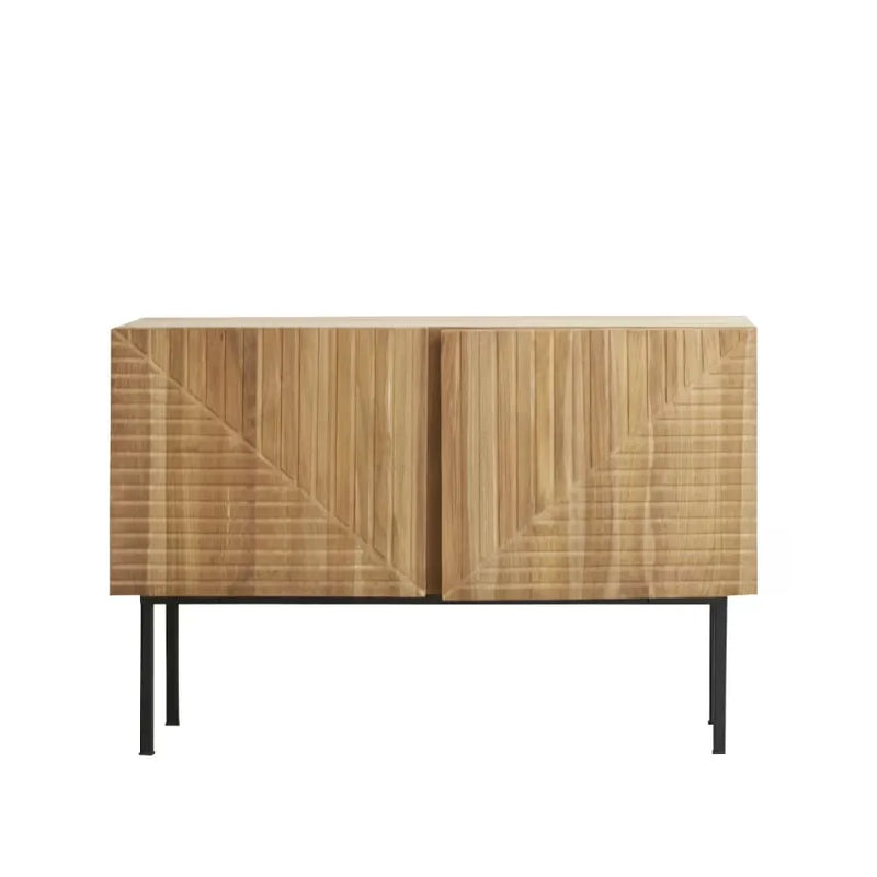 Buffet Japandi Teck Massif & Métal 120 cm – Portland