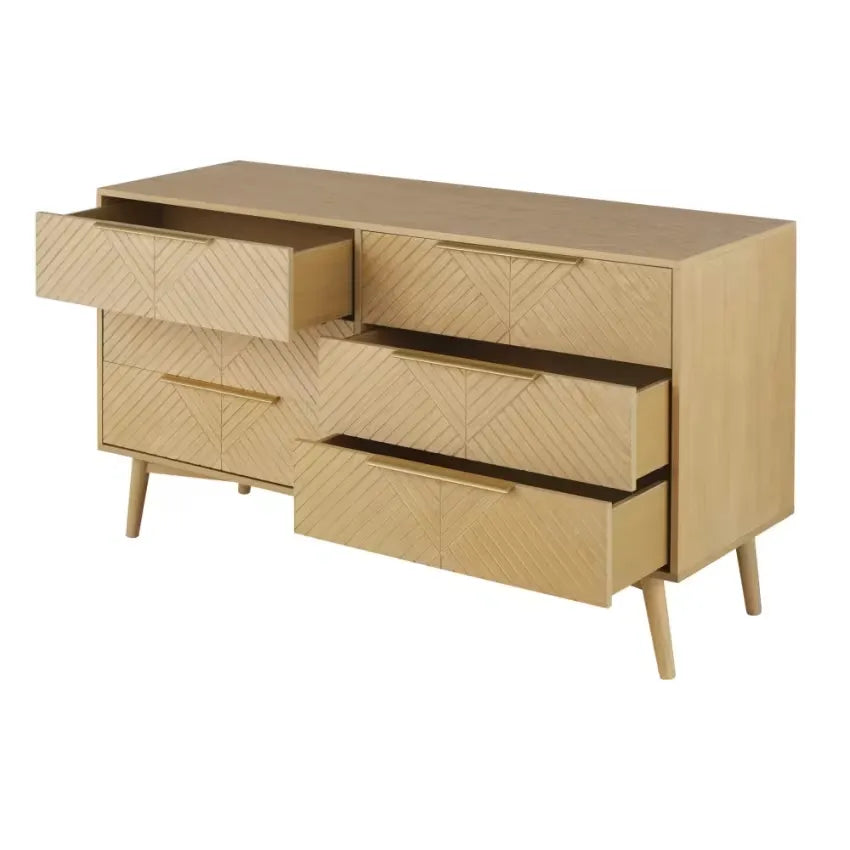 Commode Japandi Double 6 Tiroirs – Axelle