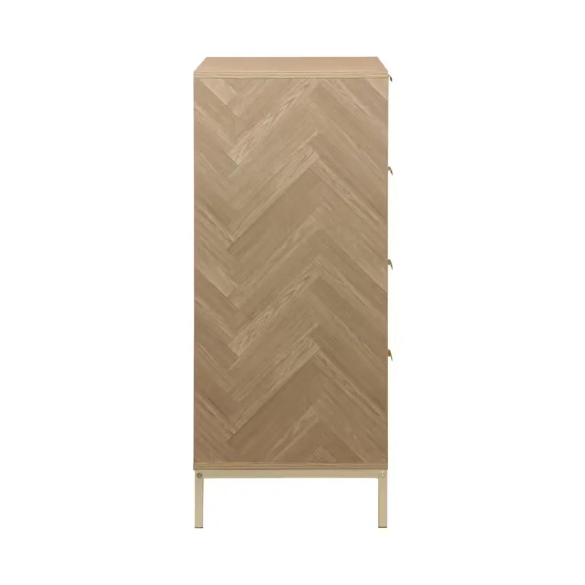 Commode Japandi 4 Tiroirs Chevron – Budapest