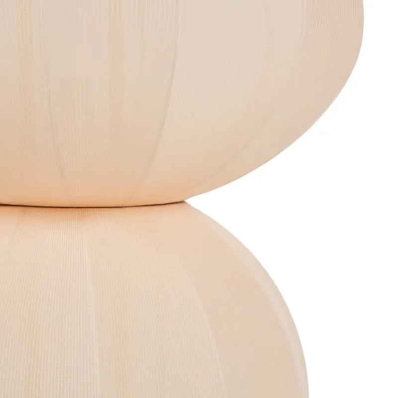 Lampadaire Japandi Colonne Tissu Beige Crème H131 – Garido