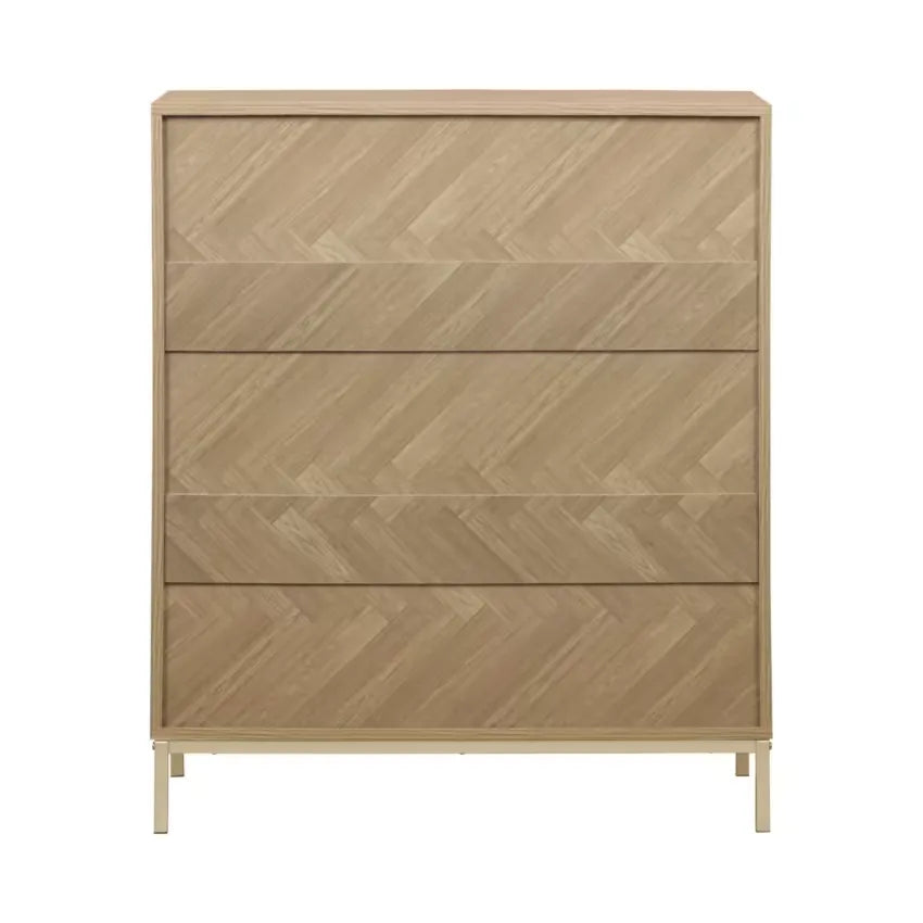 Commode Japandi 4 Tiroirs Chevron – Budapest