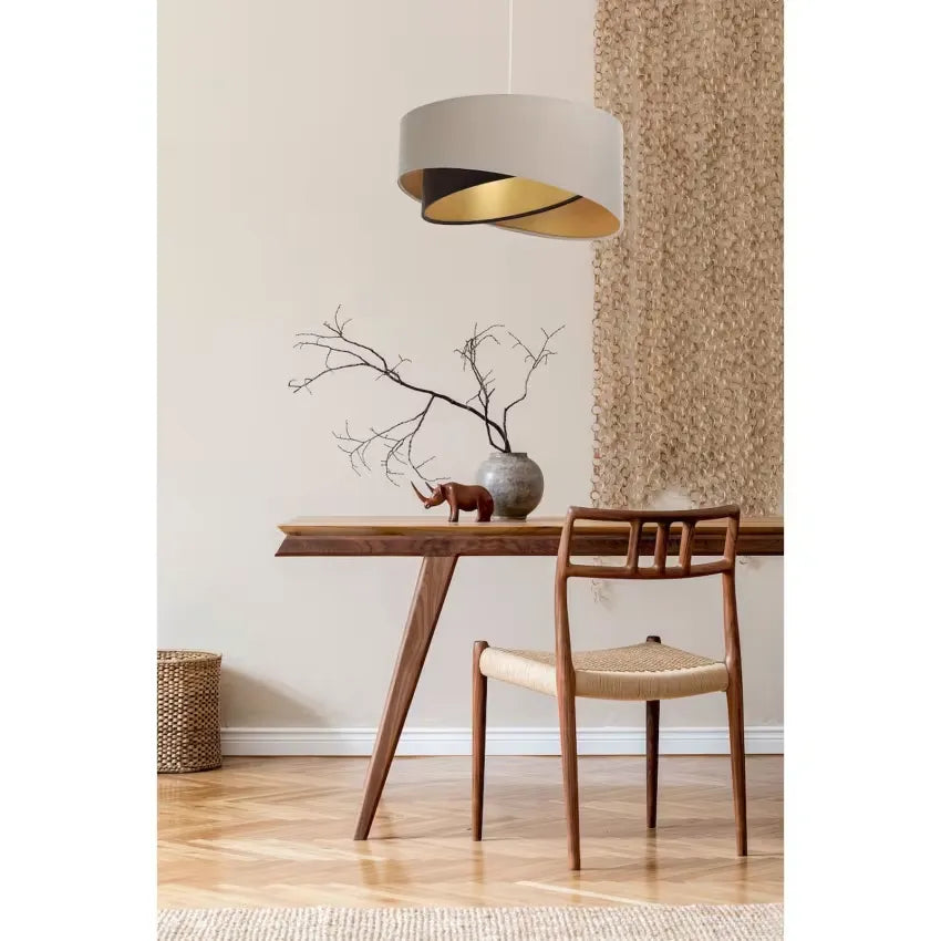 Suspension Japandi Tissu Beige – Galaxy Eco
