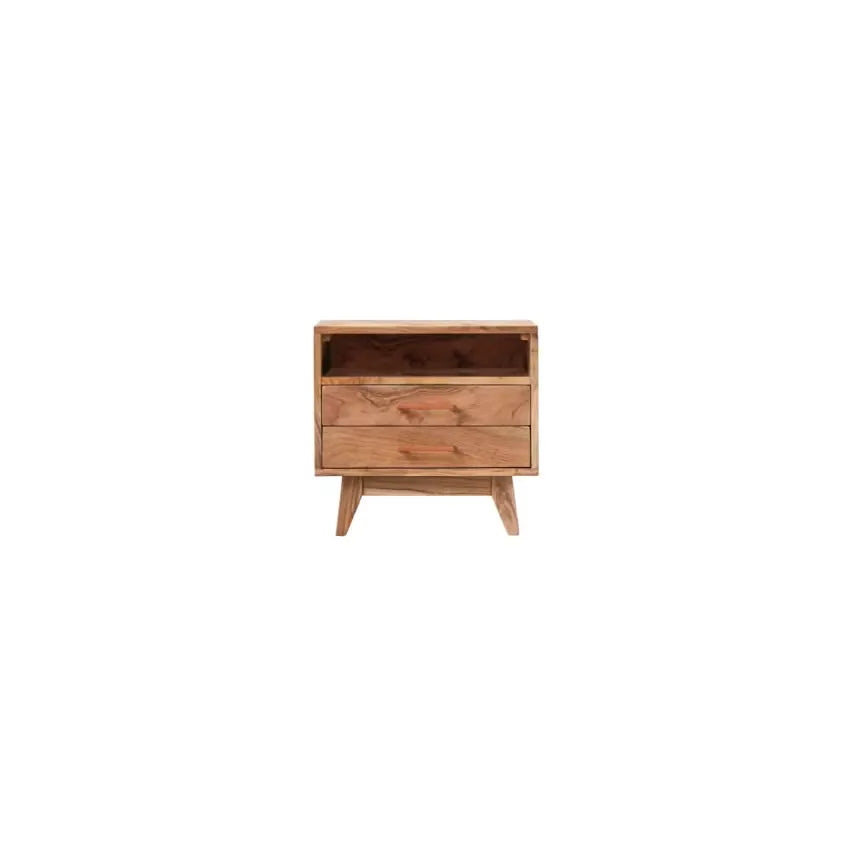 Table de chevet Japandi Acacia Massif – Oslo