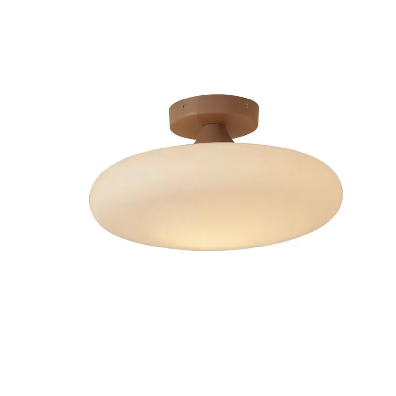Plafonnier Japandi Verre Blanc Ø 34 – Sapporo