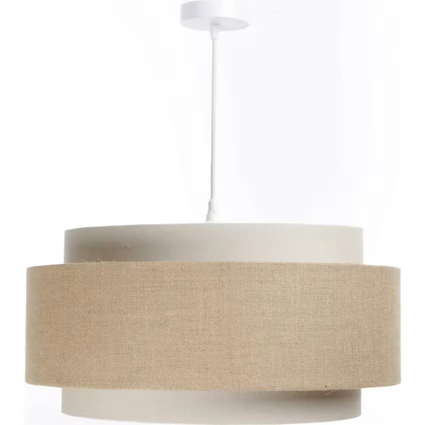 Suspension Japandi Tissu Beige 50×50×25 – Doblo
