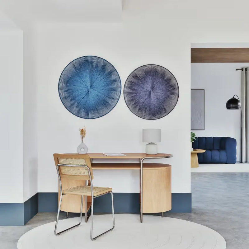 Lampe Japandi Céramique Écru & Polyester Recyclé – Busset