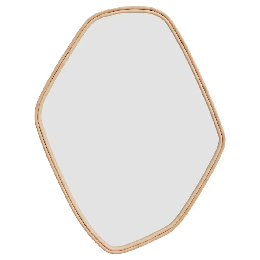 Miroir Japandi Organique Rotin 76,5×53 – Tseri