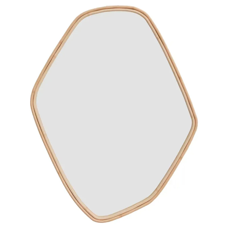 Miroir Japandi Organique Rotin 76,5×53 – Tseri