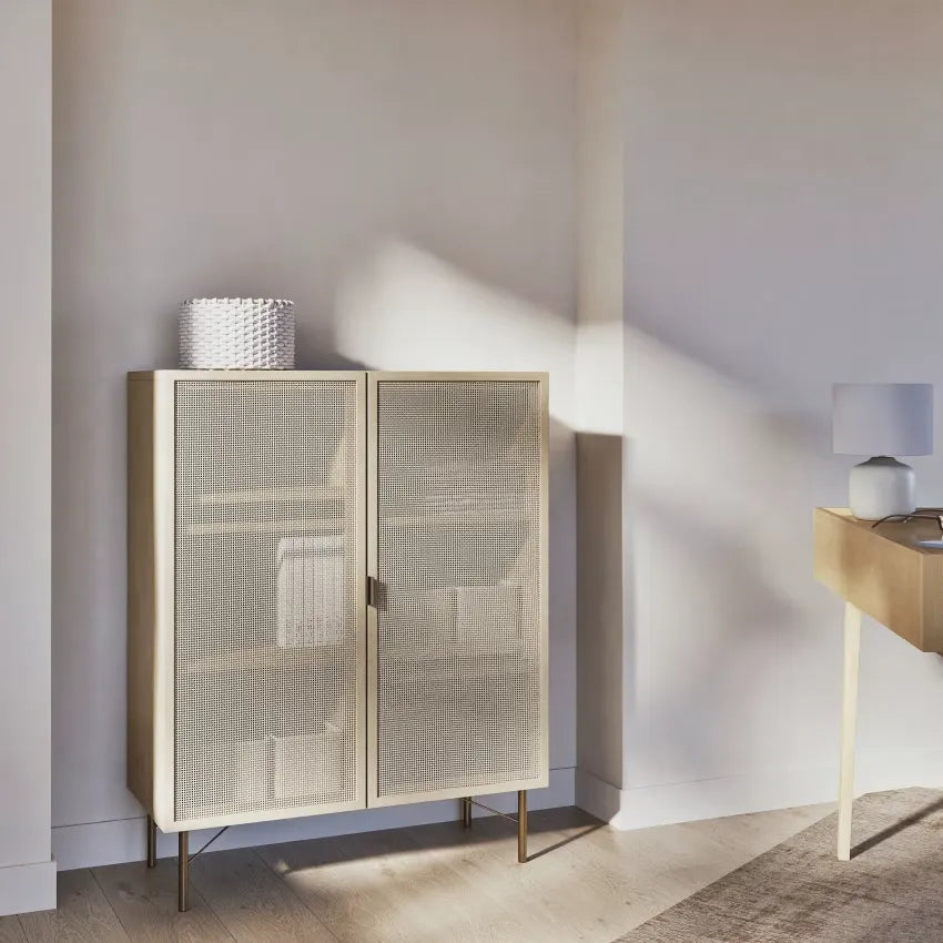 Lampe Japandi Céramique Écru & Polyester Recyclé – Busset