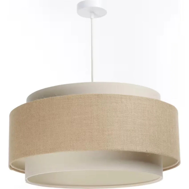 Suspension Japandi Tissu Beige 50×50×25 – Doblo