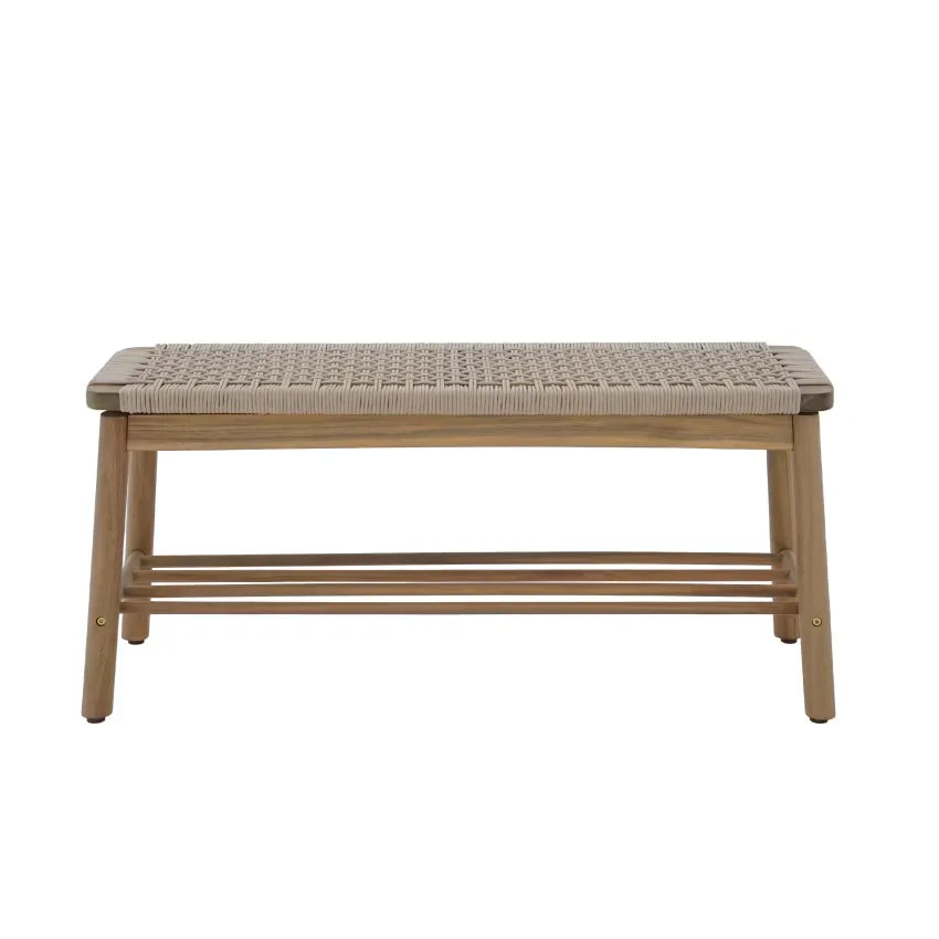 Banc Japandi Acacia & Corde Beige – Tavao