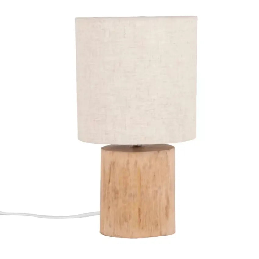 Lampe Japandi Eucalyptus & Coton Écru – Calvi