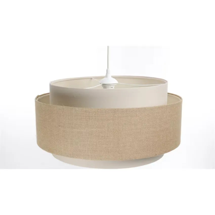 Suspension Japandi Tissu Beige 50×50×25 – Doblo