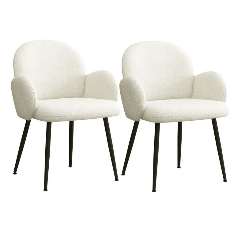 Chaises Japandi Tissu Écru – Alice