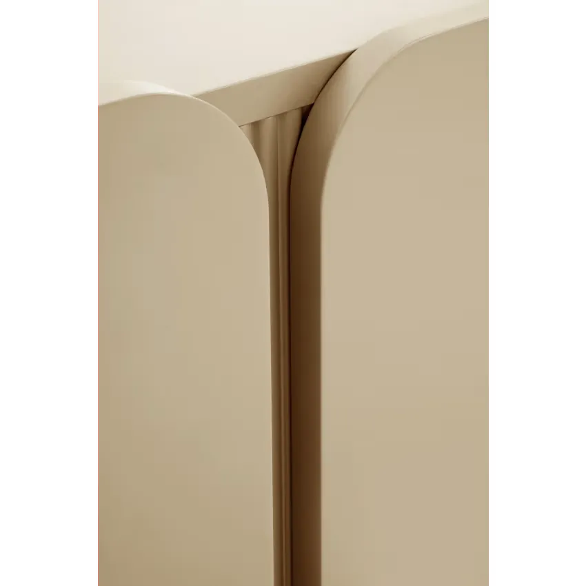 Buffet Japandi Beige Bords Arrondis – Orea