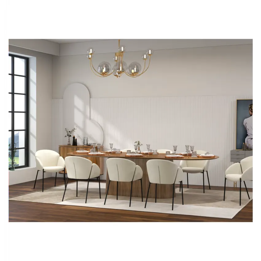 Chaises Japandi Tissu Écru – Candice
