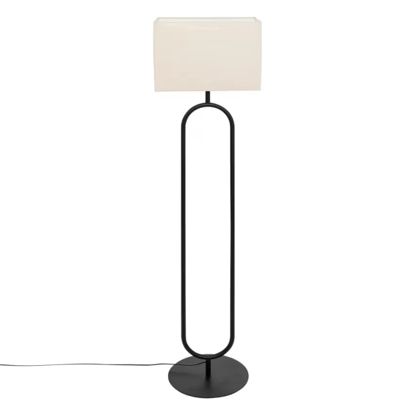 Lampadaire Japandi Métal Noir – Sora