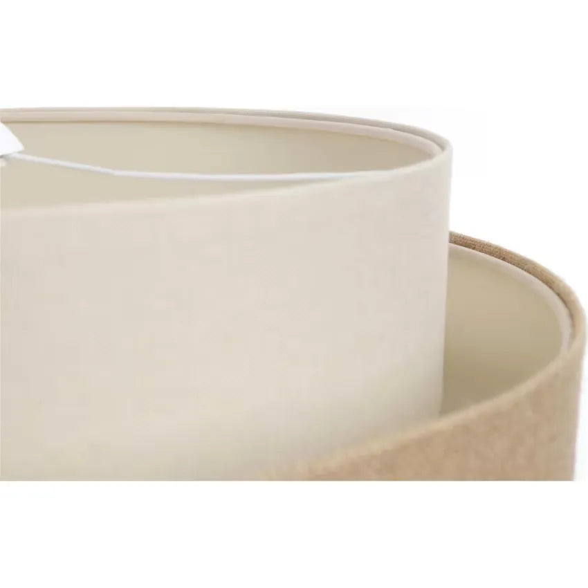 Suspension Japandi Tissu Beige 50×50×25 – Doblo