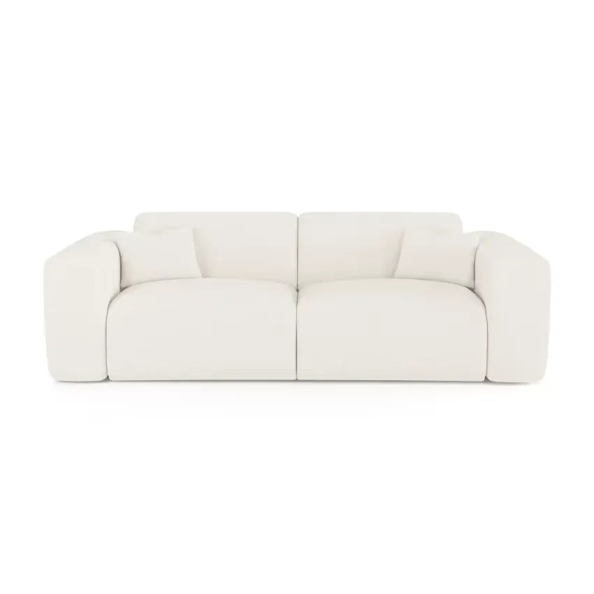 Canapé Japandi Convertible Express 160 cm Bouclette Crème – Myra