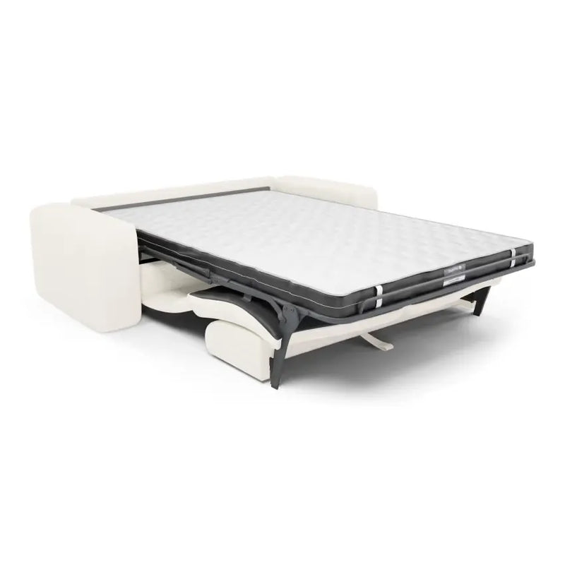 Canapé Japandi Convertible Express 160 cm Bouclette Crème – Myra