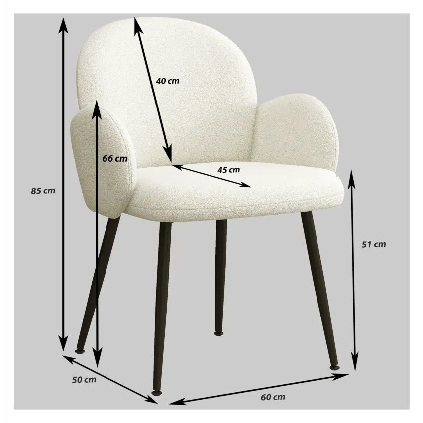 Chaises Japandi Tissu Écru – Alice