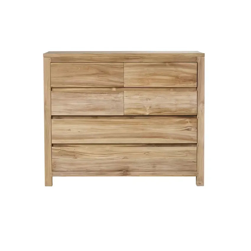 Commode Japandi Teck Massif 120 cm – Aldo