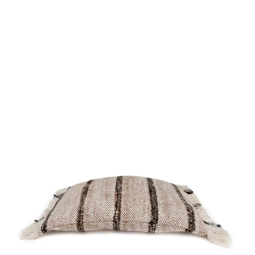 Coussin Japandi Coton Blanc & Noir 30×50 – Summer