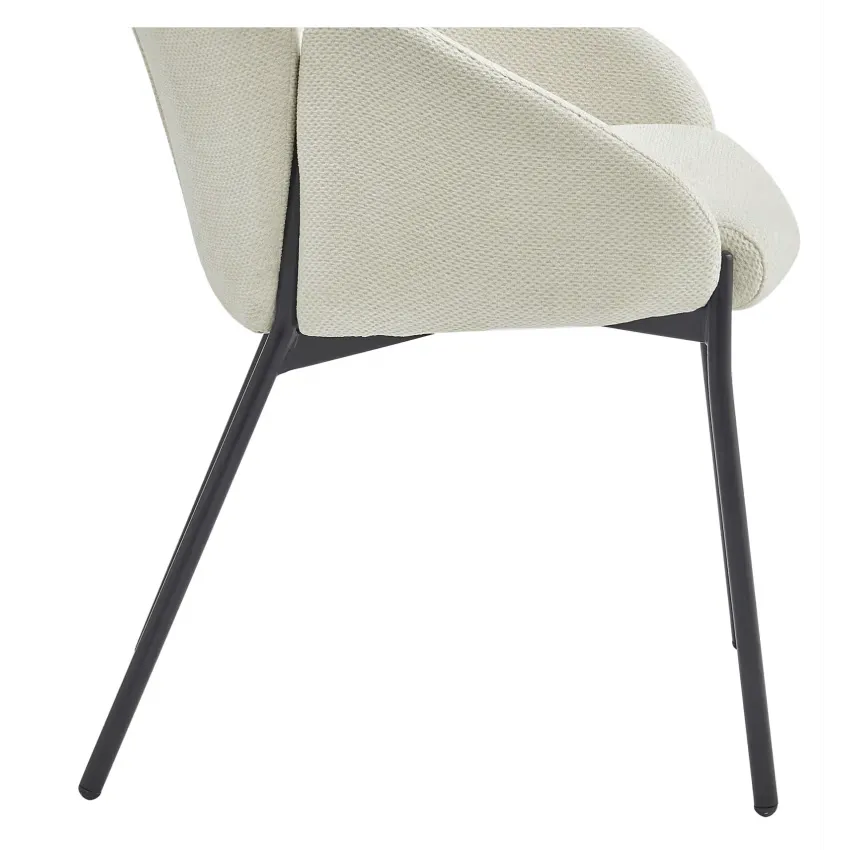 Chaises Japandi Tissu Écru – Candice