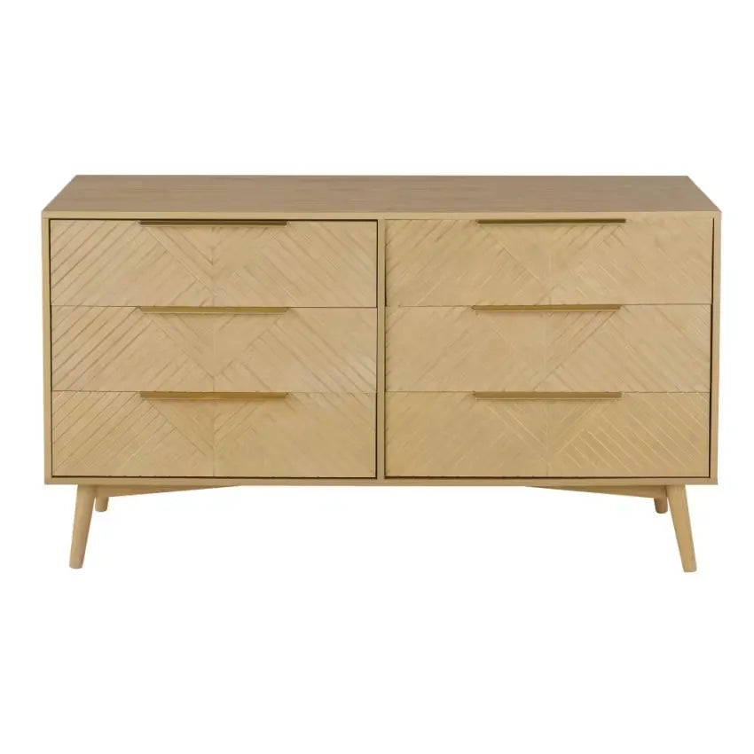 Commode Japandi Double 6 Tiroirs – Axelle