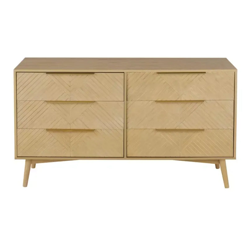 Commode Japandi Double 6 Tiroirs – Axelle