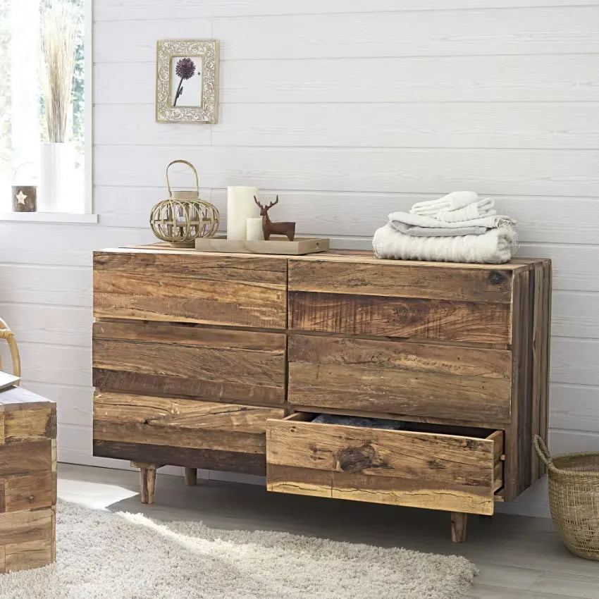 Commode Japandi Double 6 Tiroirs – Tennessee