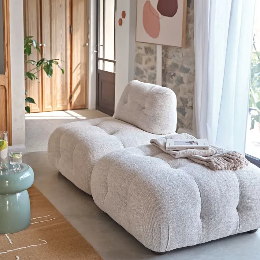 Pouf Japandi Modulable Beige Sable – Pump