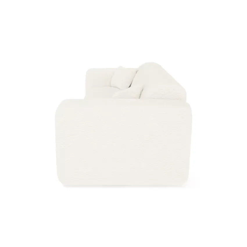Canapé Japandi Convertible Express 160 cm Bouclette Crème – Myra