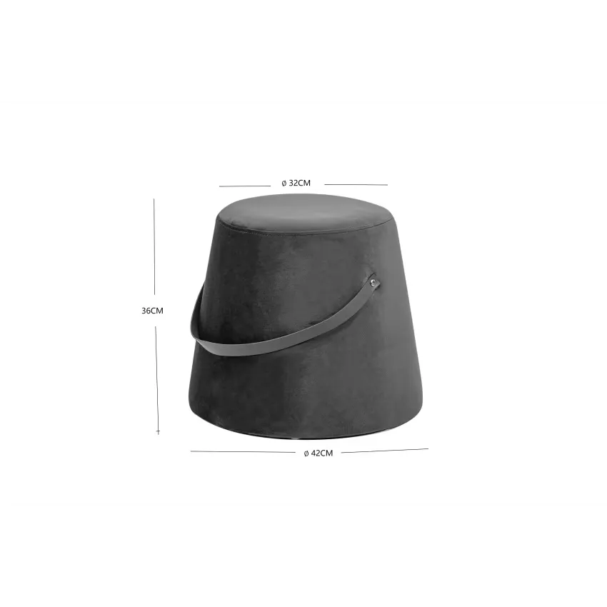 Pouf Japandi Bouclette Blanche & Corde – Nori