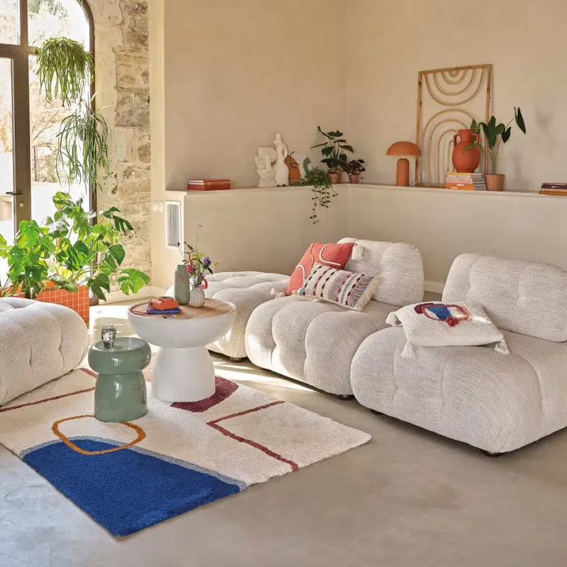 Pouf Japandi Modulable Beige Sable – Pump